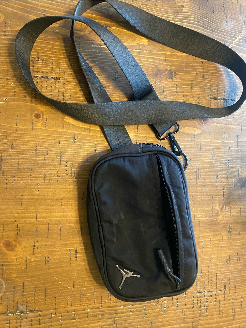 Jordan Black Small Crossbody Belt Bag with Jumpman